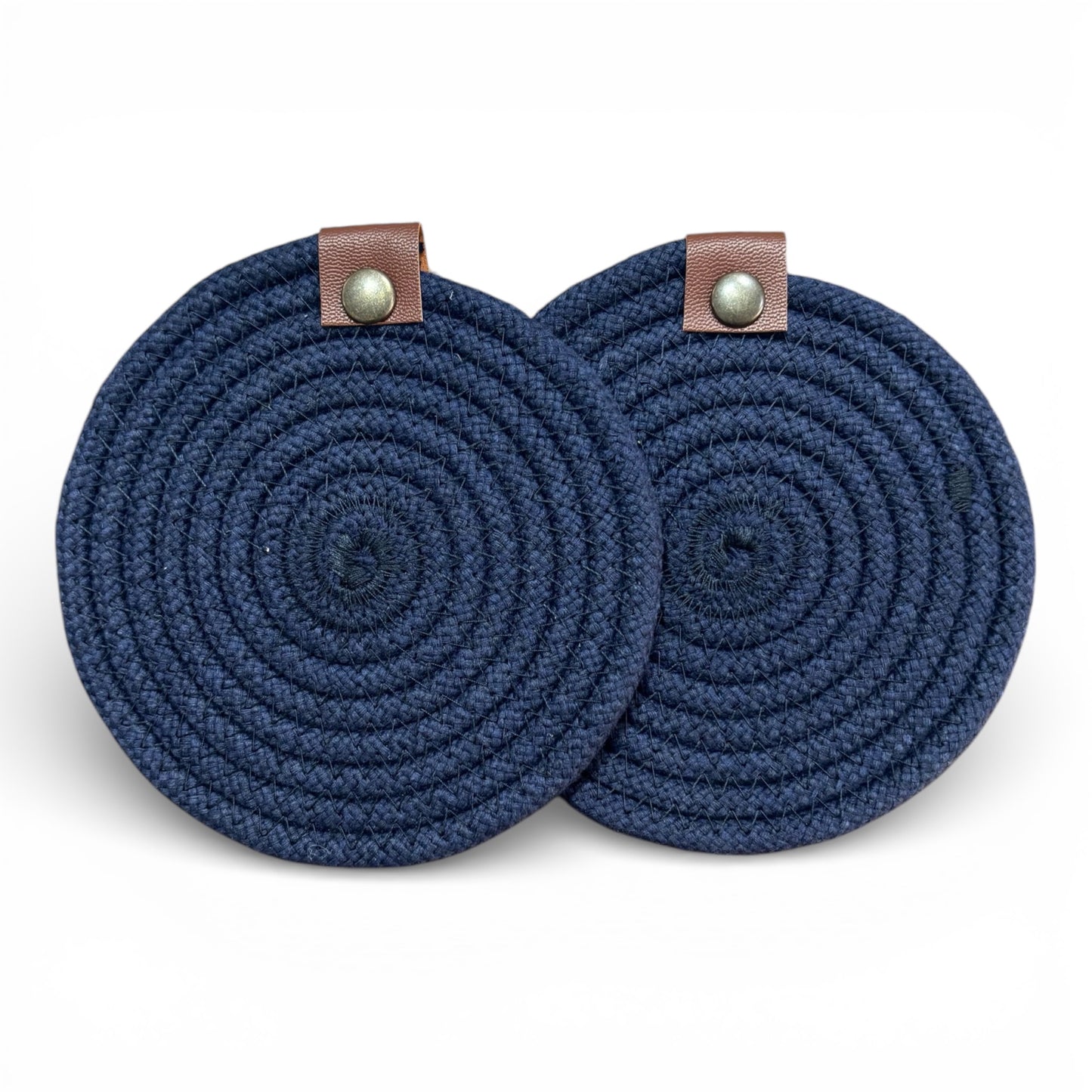 Set de mesa circular azul marino